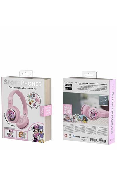 StoryPhones Disney - Çocuklar İçin Kulak Üstü Kulaklık - Bluetooth - App ile Uyumlu - Pembe Çok Renkli
