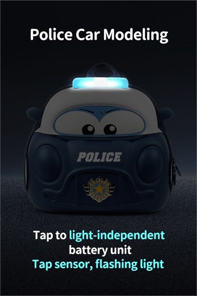 Supercute Police Car Sırt Çantası Çok Renkli