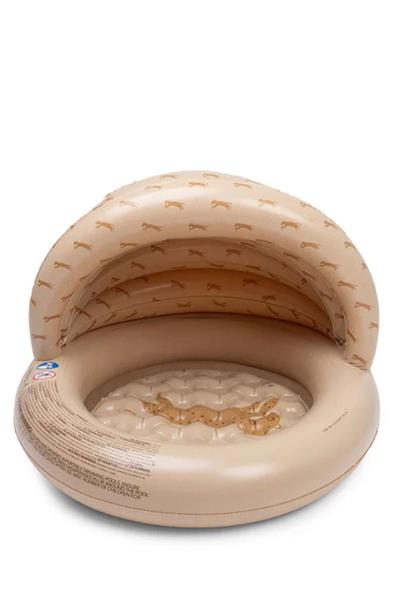 Swim Essentials Brown Panter Çocuk Gölgelikli Şişme Oyun ve Yüzme Havuzu 100cm Çok Renkli