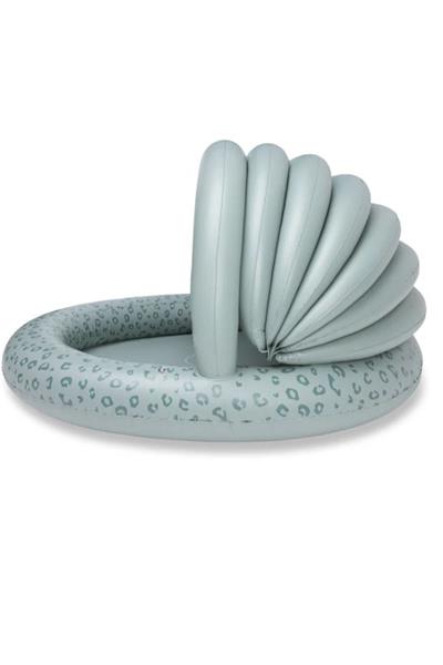 Swim Essentials Green Leopard Çocuk Gölgelikli Şişme Oyun ve Yüzme Havuzu 100cm Çok Renkli