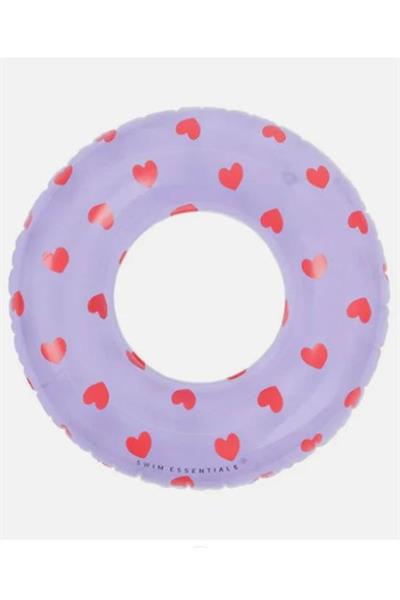 Swim Essentials Hearts Lila Yüzme Simidi 55cm Çok Renkli