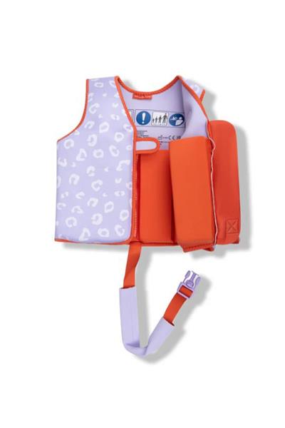 Swim Essentials Leopard Lila Köpük Dolgulu Yüzme Yeleği 3-6 Yaş Çok Renkli