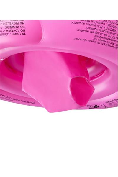 Swim Essentials Leopard Pink Bebek Sırt Destekli Yüzme Simidi 0-1 Yaş Çok Renkli