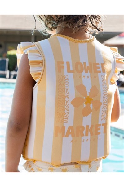 Swim Essentials Yellow Flower Market Köpük Dolgulu Yüzme Yeleği 2-3 Yaş Çok Renkli