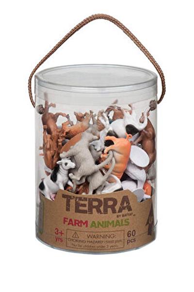 Terra 60 Parça Küçük Oyun Seti - Çiftlik Çok Renkli