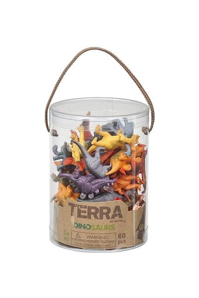 Terra 60 Parça Küçük Oyun Seti - Dinozorlar Çok Renkli