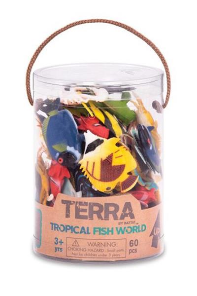 Terra 60 Parça Küçük Oyun Seti - Tropikal Balıklar Çok Renkli