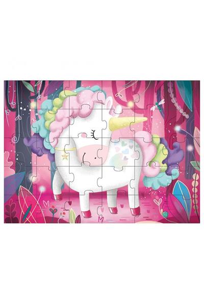 Sassi / The Magic Unicorn Giant Puzzle Çok Renkli