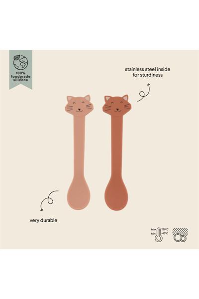 TRIXIE - 2 li Silikon Kaşık - (Pack) MRS. CAT