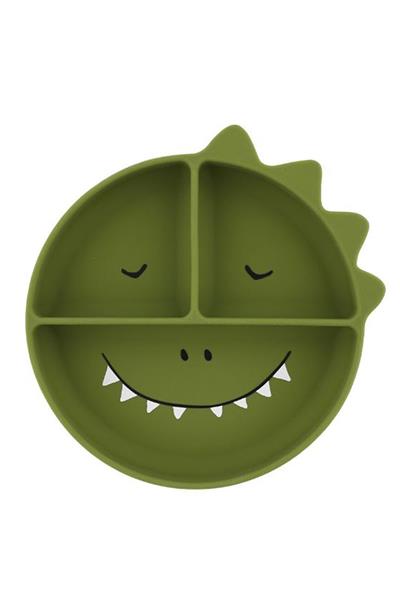 TRIXIE - Silikon Vakumlu Bölmeli Tabak MR. DINO