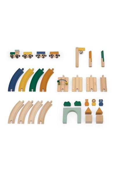 TRIXIE - WOODEN AHŞAP DEMİRYOLU OYUNCAK Çok Renkli