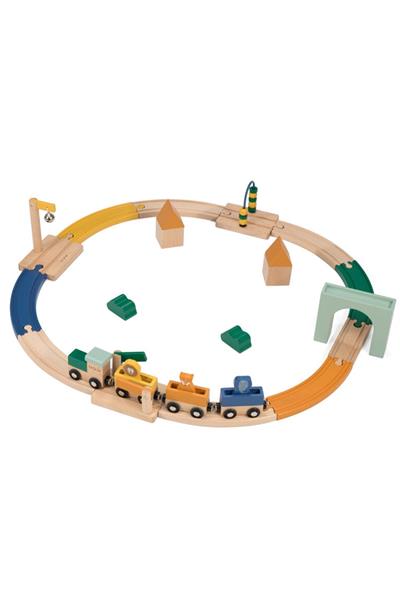 TRIXIE - WOODEN AHŞAP DEMİRYOLU OYUNCAK Çok Renkli