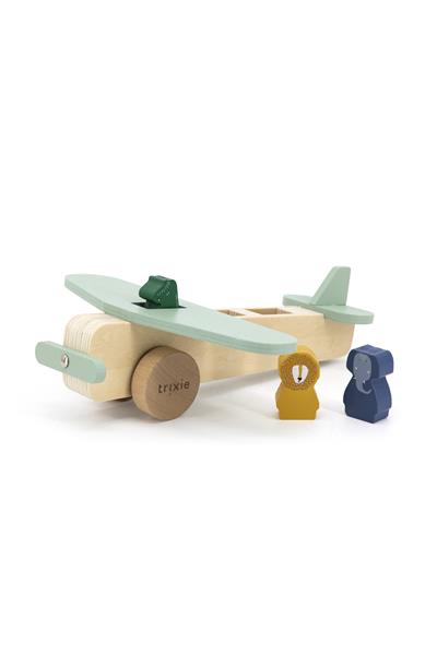 TRIXIE - WOODEN ANIMAL AIRPLANE Çok Renkli