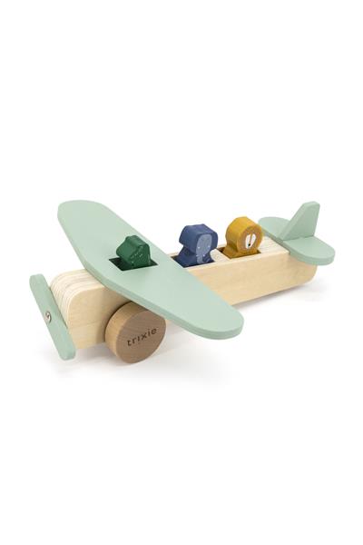 TRIXIE - WOODEN ANIMAL AIRPLANE Çok Renkli