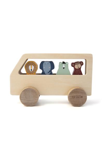 TRIXIE - WOODEN ANIMAL BUS Çok Renkli