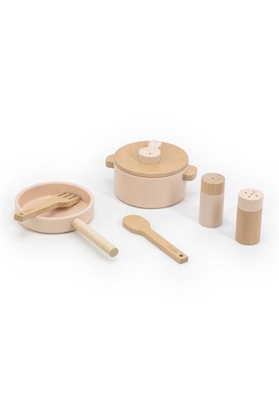TRIXIE - WOODEN COOKING SET (MRS.RABBIT) - Ahşap Pişirme Seti Tavşan