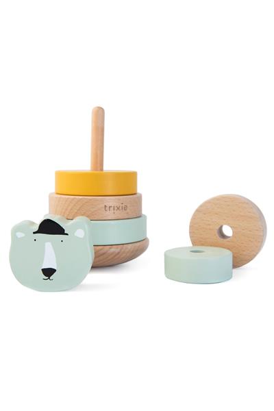 TRIXIE - WOODEN STACKING TOY (Mr.POLAR BEAR) - Ahşap Dizme Oyuncağı K.AYISI