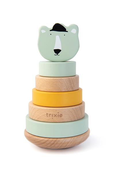 TRIXIE - WOODEN STACKING TOY (Mr.POLAR BEAR) - Ahşap Dizme Oyuncağı K.AYISI