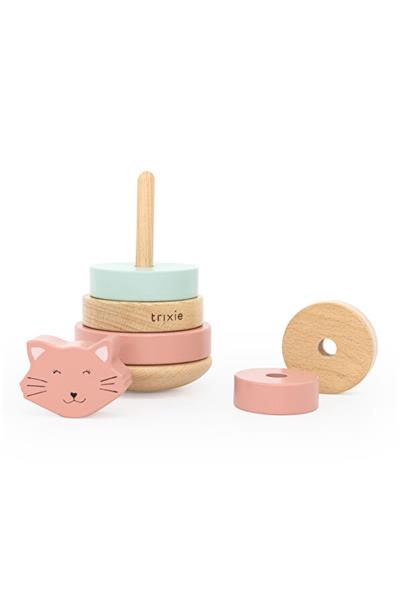TRIXIE - WOODEN STACKING TOY (MRS. CAT) - Ahşap Dizme Oyuncağı CAT