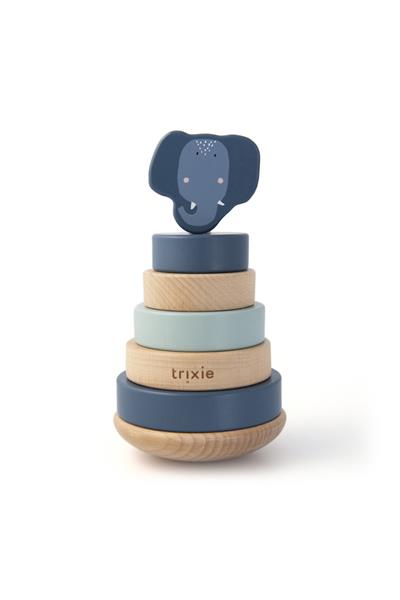 TRIXIE - WOODEN STACKING TOY (MRS. ELEPHANT) - Ahşap Dizme Oyuncağı Fil