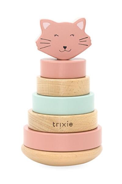 TRIXIE - WOODEN STACKING TOY (MRS. CAT) - Ahşap Dizme Oyuncağı CAT