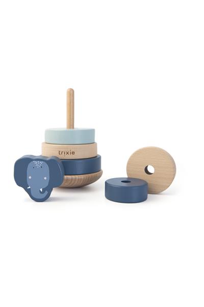 TRIXIE - WOODEN STACKING TOY (MRS. ELEPHANT) - Ahşap Dizme Oyuncağı Fil