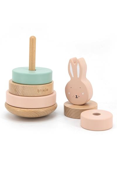 TRIXIE - WOODEN STACKING TOY (MRs. RABBIT) - Ahşap Dizme Oyuncağı Rabbit