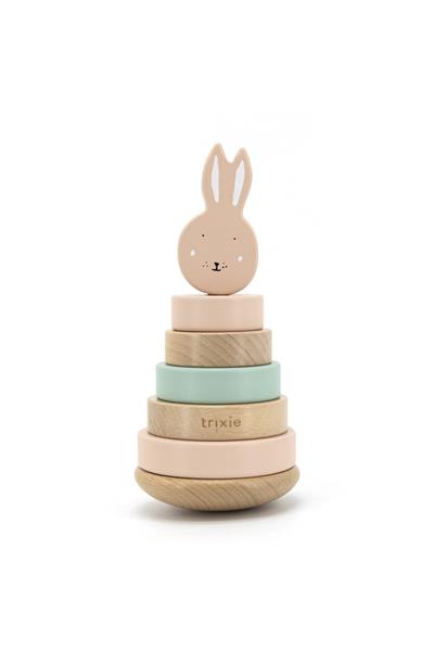 TRIXIE - WOODEN STACKING TOY (MRS RABBIT) - Ahşap Dizme Oyuncağı Tavşan