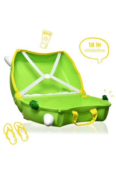 Trunki Çocuk Bavulu - Dinozor Dudley Çok Renkli