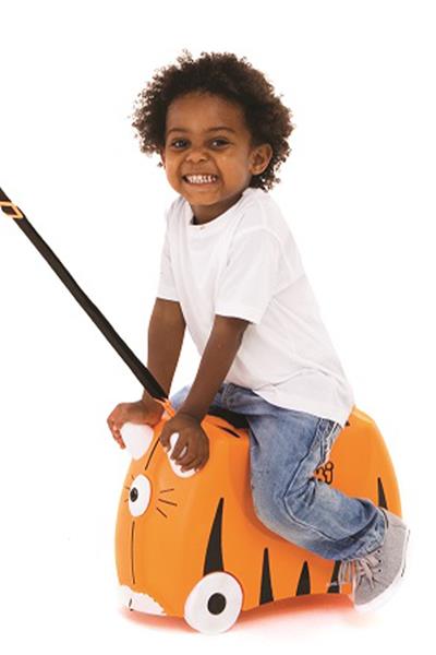 Trunki Çocuk Bavulu - Kaplan Tipu Çok Renkli
