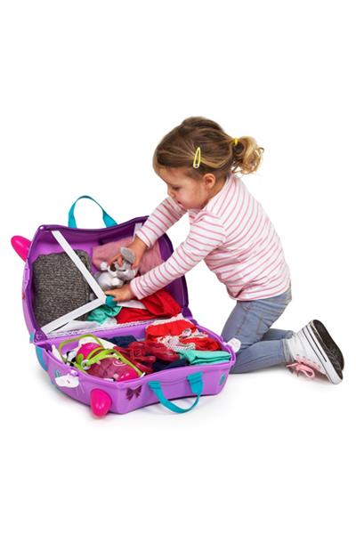 Trunki Çocuk Bavulu - Kedi Cassie Çok Renkli