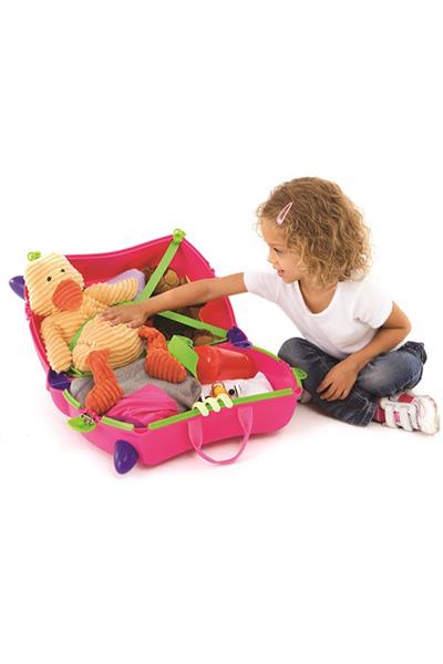 Trunki Çocuk Bavulu - Pembe Trixie Çok Renkli