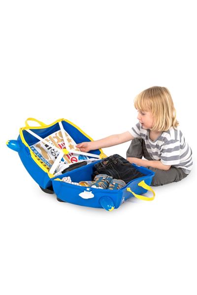 Trunki Çocuk Bavulu - Polis Arabası Percy Çok Renkli