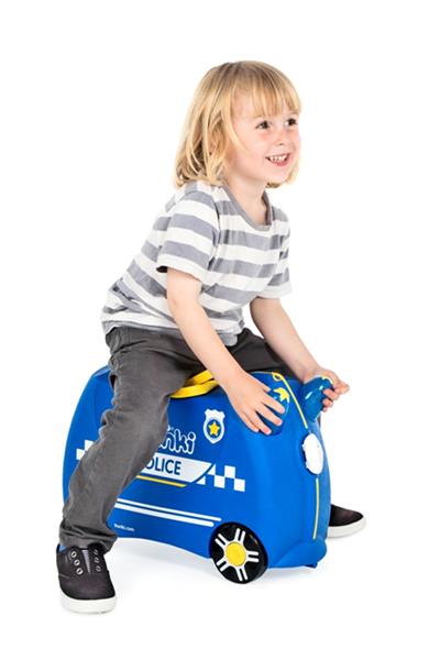 Trunki Çocuk Bavulu - Polis Arabası Percy Çok Renkli