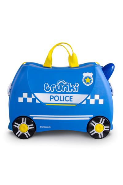 Trunki Çocuk Bavulu - Polis Arabası Percy Çok Renkli
