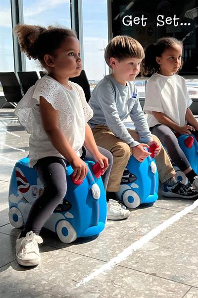 Trunki Çocuk Bavulu - Uçak Amelia Çok Renkli