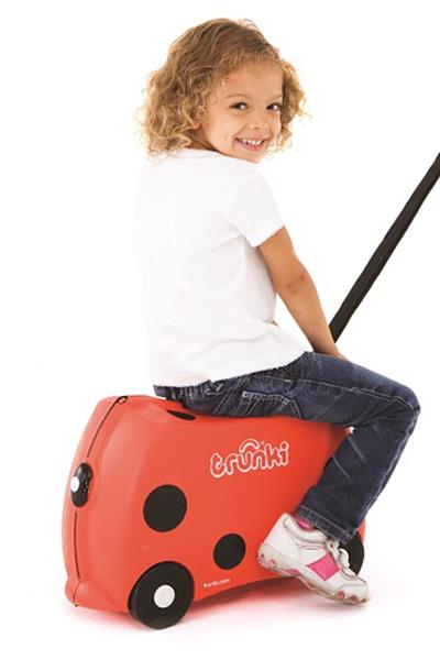 Trunki Çocuk Bavulu - Uğurböceği Harley Çok Renkli