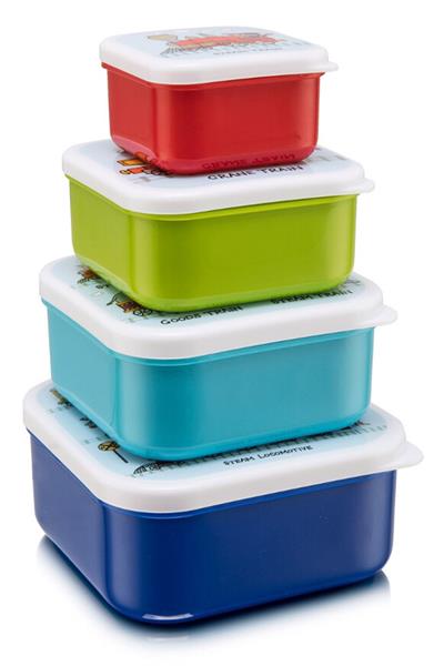 TYRRELL KATZ 4.LÜ BESLENME KUTUSU TRAINS Çok Renkli