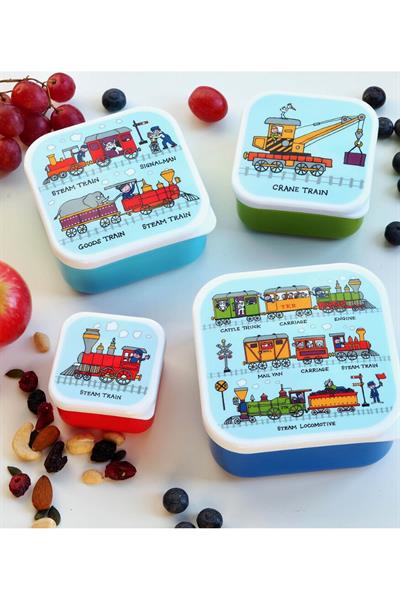 TYRRELL KATZ 4.LÜ BESLENME KUTUSU TRAINS Çok Renkli