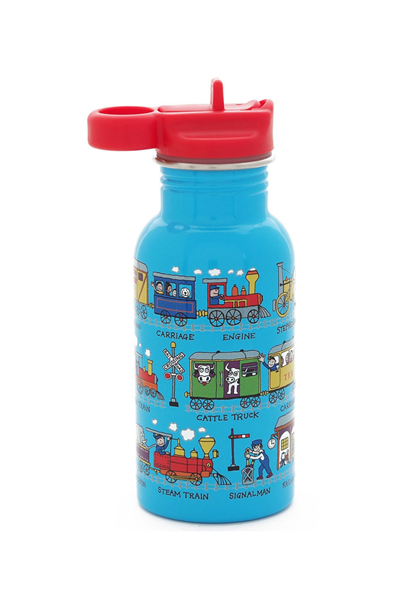 TYRRELL KATZ TRAINS PİPETLİ ÇELİK MATARA 400ML Çok Renkli