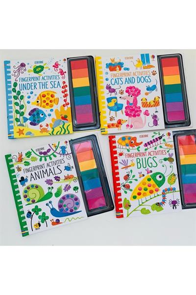Usborne / Fingerprint Activities Dinosaurs Çok Renkli