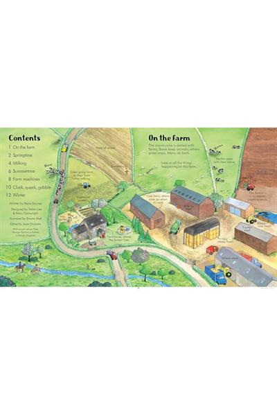 Usborne /LOOK INSIDE A FARM Çok Renkli