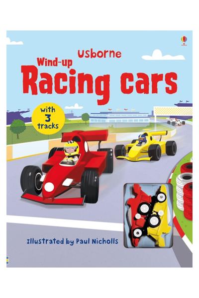 Usborne /Wind-Up Racing Cars Çok Renkli