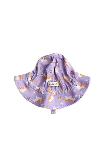 UV Korumalı Uzun Kollu Mayo Set - Rainbow Unicorn Lilac Çok Renkli