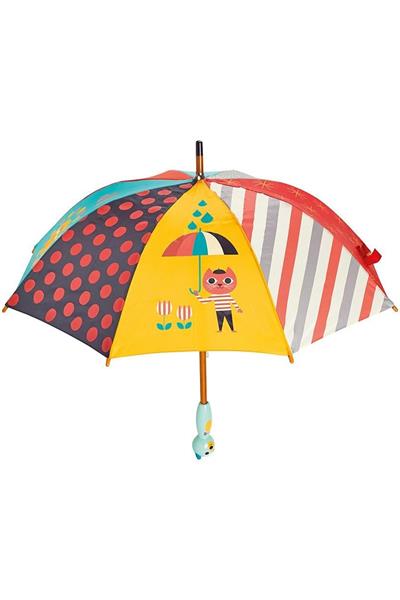 Vilac - Bear umbrella- Mavi Ayı Şemsiye Çok Renkli