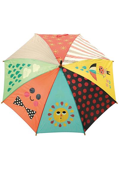 Vilac - Bear umbrella- Mavi Ayı Şemsiye Çok Renkli