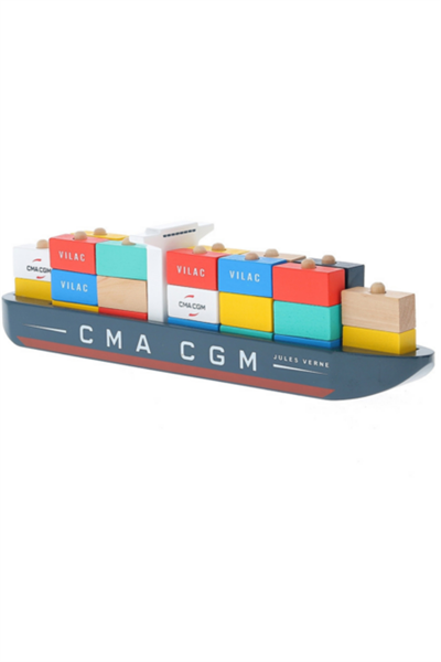 Vilac - Container-ship - Konteyner Gemisi Çok Renkli