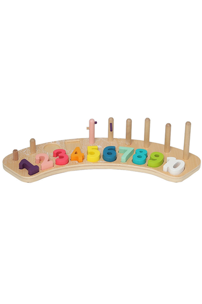 Vilac - Early learning toy 1,2,3… - Ahşaptan Öğrenme Oyunu 1,2,3,… Çok Renkli