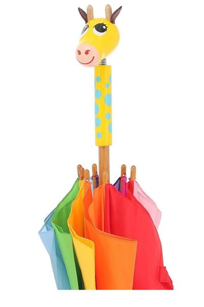 Vilac - Flip Flap the Giraffe umbrella - Flip Flap Zürafa Şemsiyesi Çok Renkli