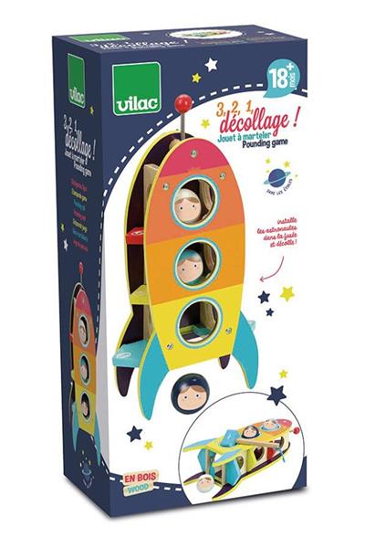 Vilac - In the stars - Wacking hammer game - Yıldızlar Arasında - Çekiçle Vurma Oyunu Çok Renkli